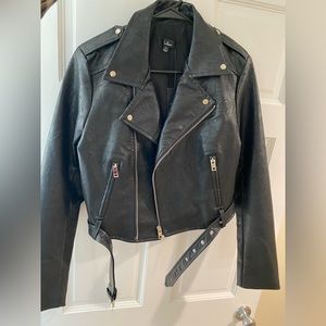 Brand New Lulus Faux Leather Moto Jacket